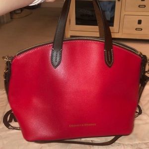 NWT Dooney and bourke red leather handbag